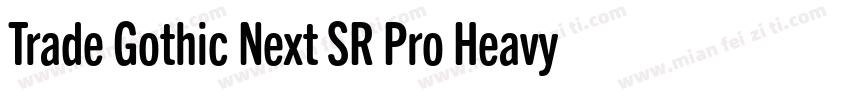 Trade Gothic Next SR Pro Heavy字体转换